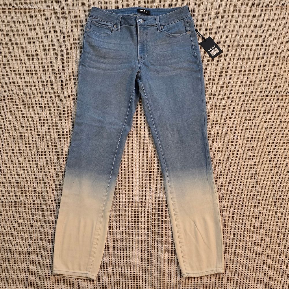 DKNY Ombre Indigo Blue Denim Skinny Jeans Women's 29/8 NWT
